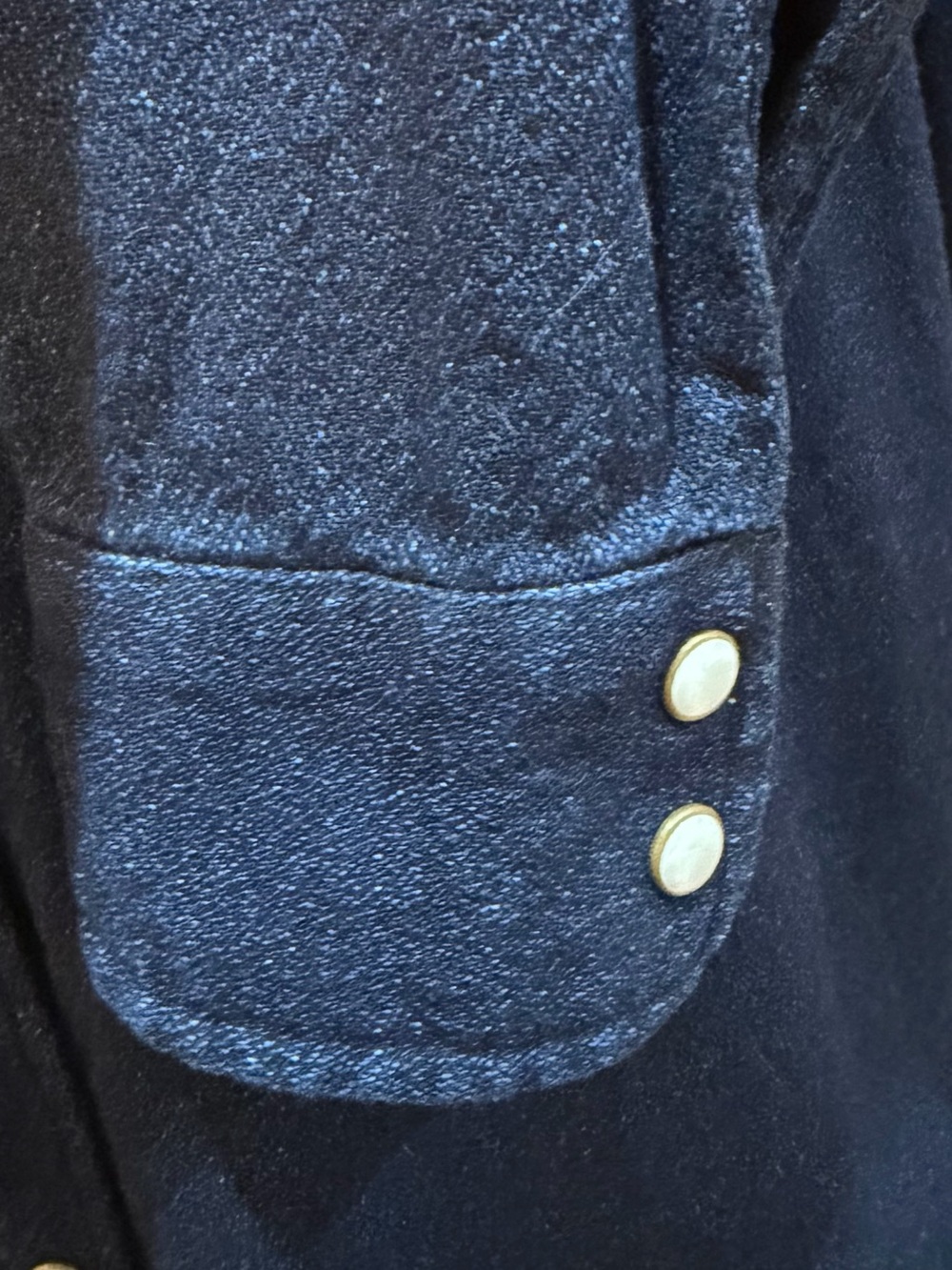 Taylor Stitch Western Shirt In Indigo Crepe Size 42 / Medium! - Picture 11 of 16
